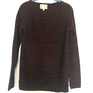 Plum and Black Tunic Sweater